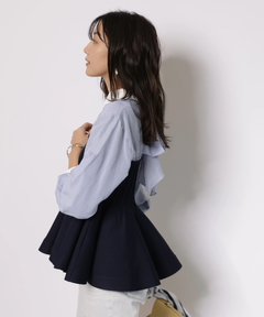 JUSGLITTY(ジャスグリッティー) |シャツレイヤードライクニット