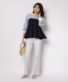 JUSGLITTY(ジャスグリッティー) |シャツレイヤードライクニット