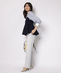 JUSGLITTY(ジャスグリッティー) |シャツレイヤードライクニット