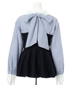 JUSGLITTY(ジャスグリッティー) |シャツレイヤードライクニット