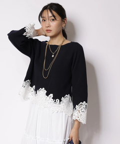 JUSGLITTY(ジャスグリッティー) |レースヘムニット