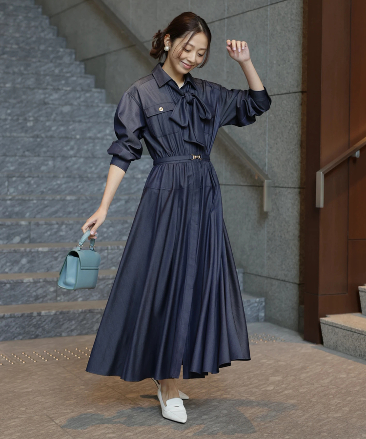 2WAYボウタイシャツワンピース | ワンピース | JUSGLITTY（ジャス