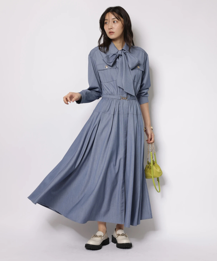 店舗限定》2WAYボウタイシャツワンピース | ワンピース | JUSGLITTY