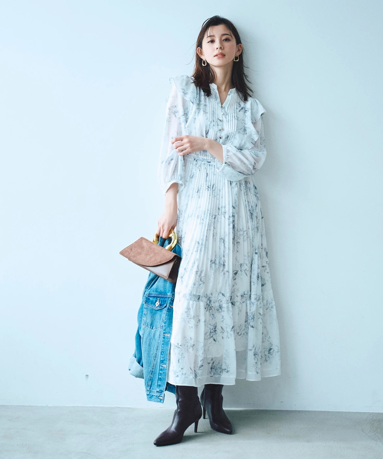 JUSGLITTY(ジャスグリッティー) |ガーデンフラワープリントワンピース