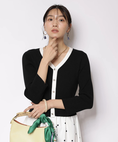 JUSGLITTY(ジャスグリッティー) |ドットスカートドッキングワンピース