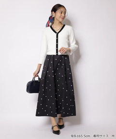 JUSGLITTY(ジャスグリッティー) |ドットスカートドッキングワンピース