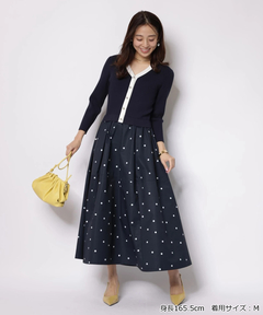 JUSGLITTY(ジャスグリッティー) |ドットスカートドッキングワンピース