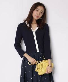 JUSGLITTY(ジャスグリッティー) |ドットスカートドッキングワンピース