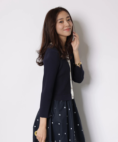 JUSGLITTY(ジャスグリッティー) |ドットスカートドッキングワンピース