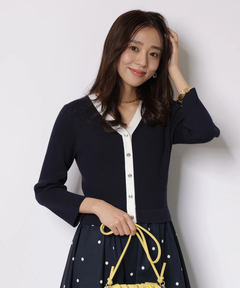 JUSGLITTY(ジャスグリッティー) |ドットスカートドッキングワンピース