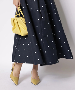 JUSGLITTY(ジャスグリッティー) |ドットスカートドッキングワンピース