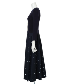 JUSGLITTY(ジャスグリッティー) |ドットスカートドッキングワンピース