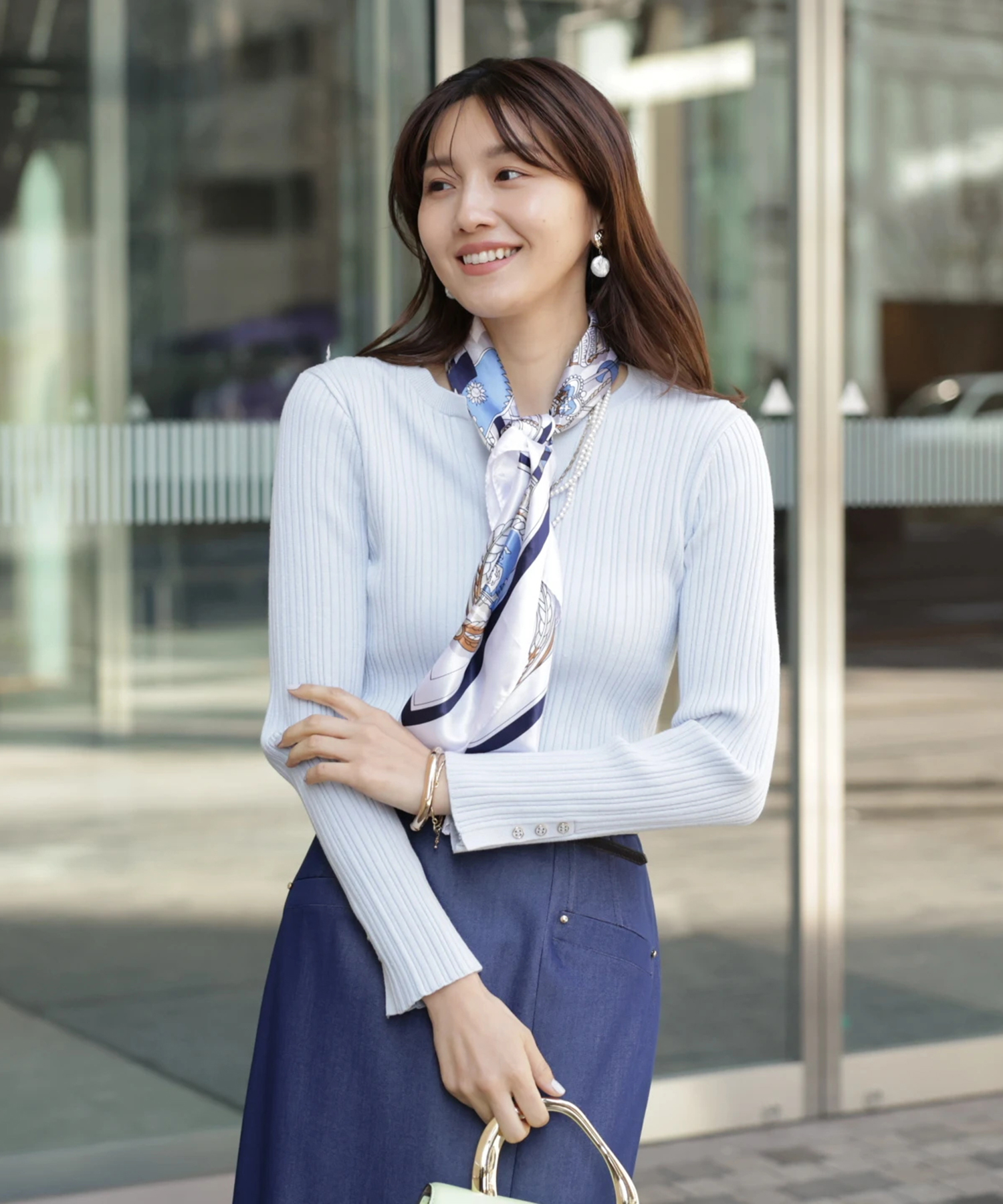 JUSGLITTY ラメ横スリットニット　今期 JUSGLITTY（ジャスグリッティー）の「ラメリブニット（ニット/セーター