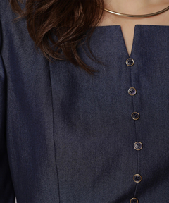 JUSGLITTY(ジャスグリッティー) |スクエアネックペプラムブラウス