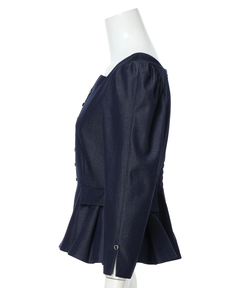 JUSGLITTY(ジャスグリッティー) |スクエアネックペプラムブラウス