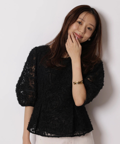 JUSGLITTY(ジャスグリッティー) |チュールレースブラウス
