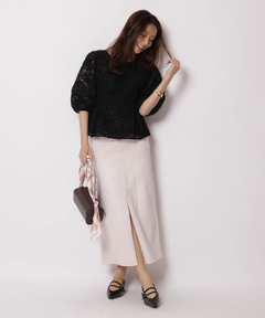 JUSGLITTY(ジャスグリッティー) |チュールレースブラウス