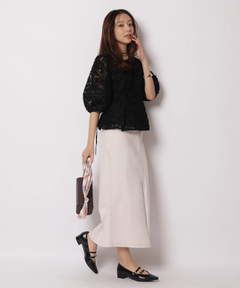 JUSGLITTY(ジャスグリッティー) |チュールレースブラウス