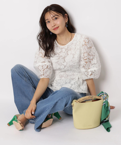 JUSGLITTY(ジャスグリッティー) |チュールレースブラウス