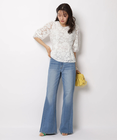 JUSGLITTY(ジャスグリッティー) |チュールレースブラウス