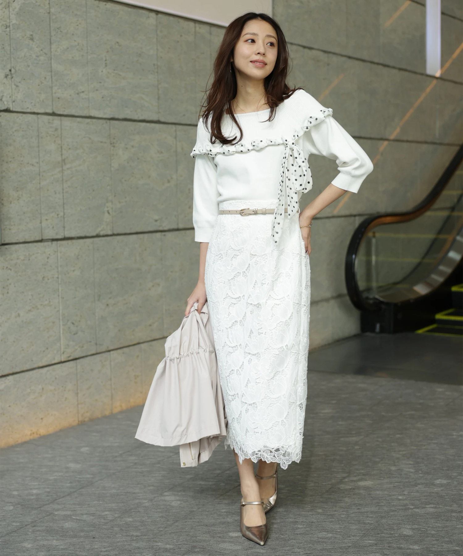 ベルト付レースタイトスカート | スカート | JUSGLITTY（ジャス