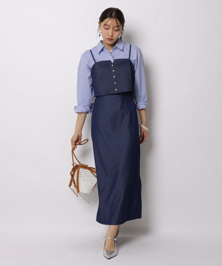 JUSGLITTY(ジャスグリッティー) |セットアップライクキャミワンピース