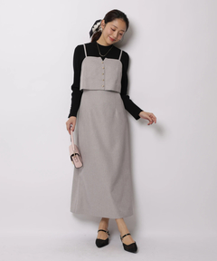 JUSGLITTY(ジャスグリッティー) |セットアップライクキャミワンピース