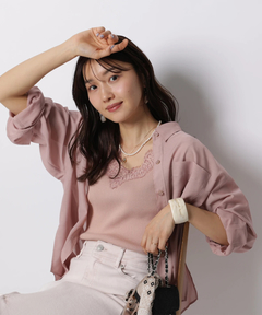 【今期】JUSGLITTY ジャスグリッティー レディレースアンサンブル JUSGLITTY（ジャスグリッティー）の「レースカーデアンサンブル