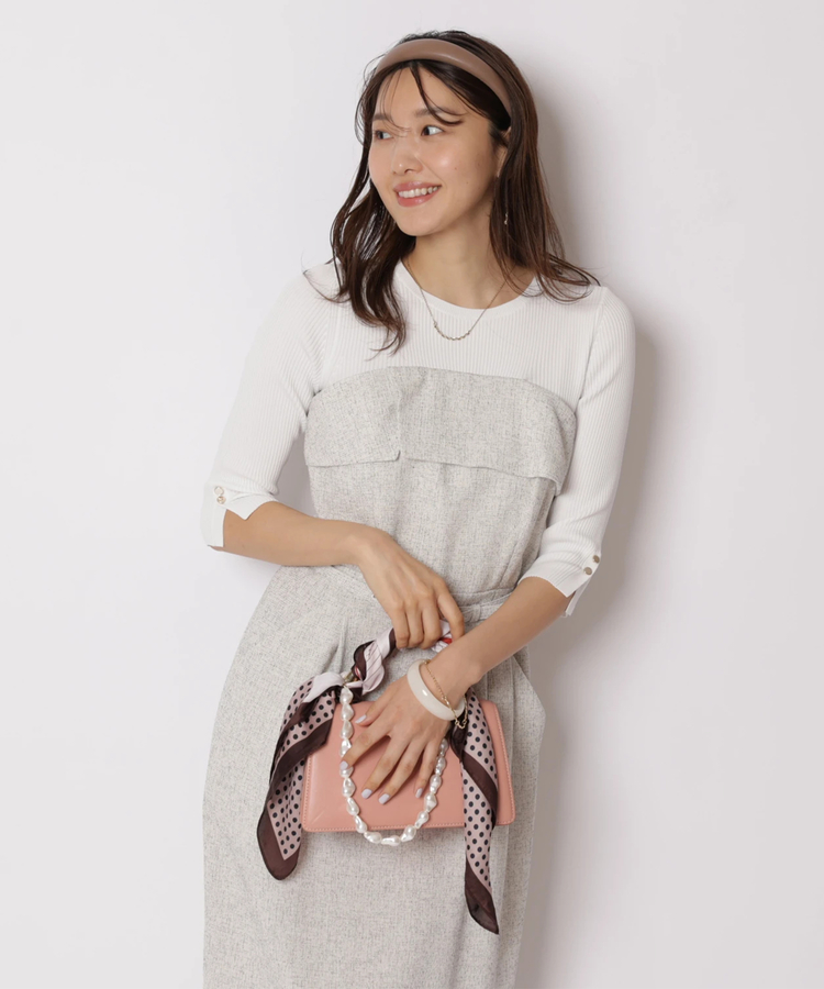 マルイ限定》7分袖ベアドッキングワンピース | ワンピース | JUSGLITTY