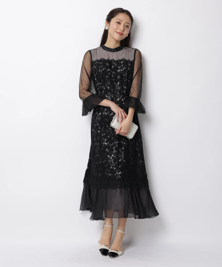 JUSGLITTY(ジャスグリッティー) |MIXレースドレス