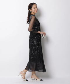 JUSGLITTY(ジャスグリッティー) |MIXレースドレス