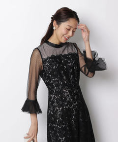 JUSGLITTY(ジャスグリッティー) |MIXレースドレス