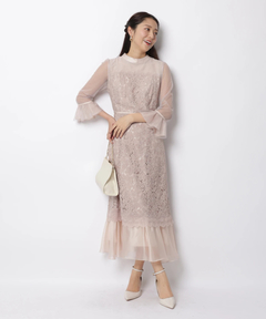 JUSGLITTY(ジャスグリッティー) |MIXレースドレス