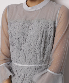 JUSGLITTY(ジャスグリッティー) |MIXレースドレス