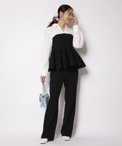 JUSGLITTY(ジャスグリッティー) |シャツレイヤードライクニット