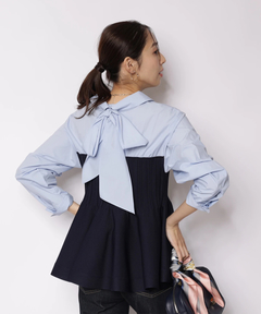 JUSGLITTY(ジャスグリッティー) |シャツレイヤードライクニット