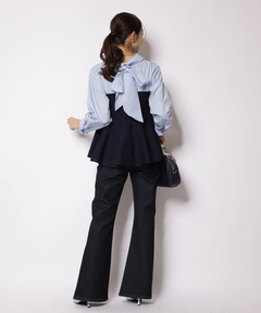 JUSGLITTY(ジャスグリッティー) |シャツレイヤードライクニット