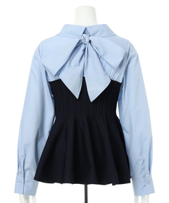 JUSGLITTY(ジャスグリッティー) |シャツレイヤードライクニット