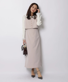 ショルダーフリルドッキングワンピース | ワンピース | Apuweiser