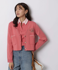 5分袖シャツカラーVネックアンサンブル | アンサンブル | JUSGLITTY