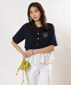 JUSGLITTY(ジャスグリッティー) |ペプラムカーデ