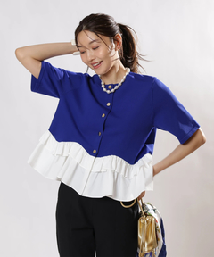 JUSGLITTY(ジャスグリッティー) |ペプラムカーデ