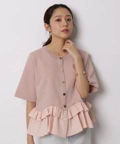 JUSGLITTY(ジャスグリッティー) |ペプラムカーデ