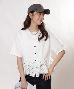 JUSGLITTY(ジャスグリッティー) |ペプラムカーデ