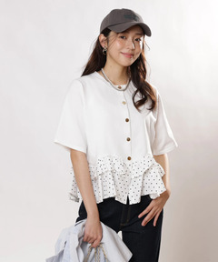 JUSGLITTY(ジャスグリッティー) |ペプラムカーデ