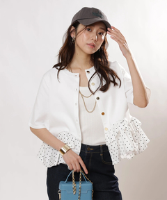 JUSGLITTY(ジャスグリッティー) |ペプラムカーデ