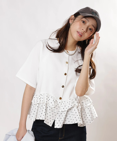 JUSGLITTY(ジャスグリッティー) |ペプラムカーデ