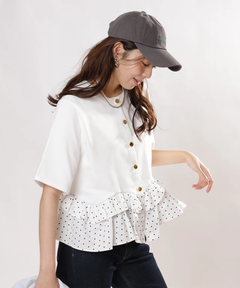 JUSGLITTY(ジャスグリッティー) |ペプラムカーデ