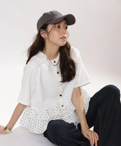 JUSGLITTY(ジャスグリッティー) |ペプラムカーデ