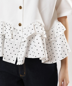 JUSGLITTY(ジャスグリッティー) |ペプラムカーデ